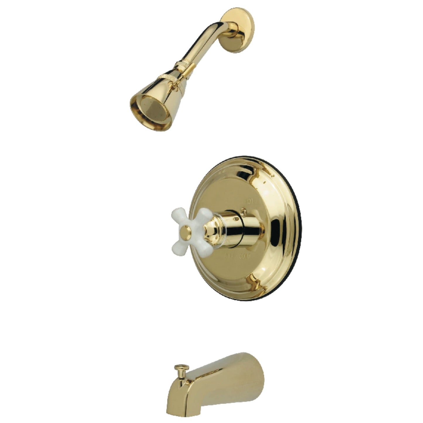 Kingston Brass KB3632PXT Tub and Shower Trim Only, Polished Brass