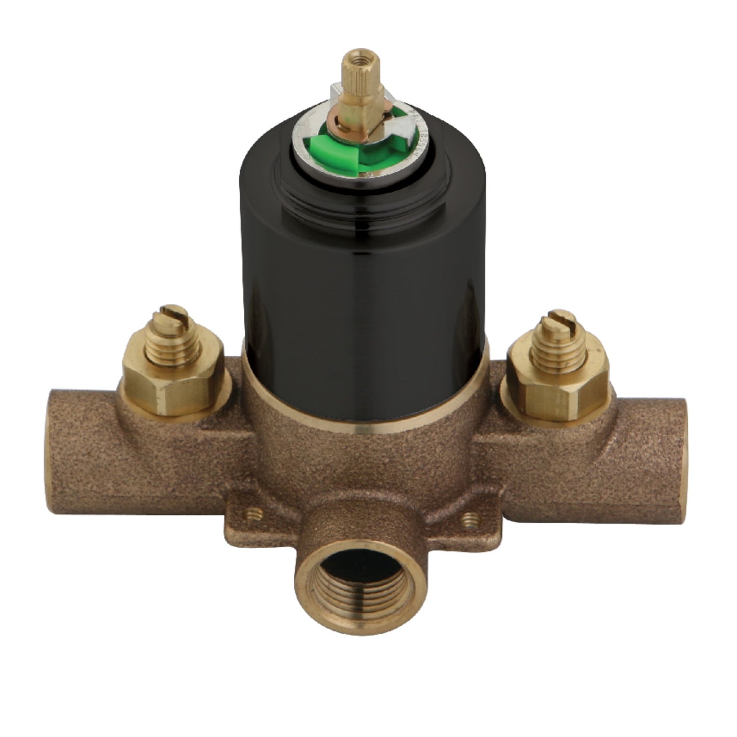Kingston Brass KB655V Pressure Balanced Tub and Shower Valve, with Stops in Oil Rubbed Bronze