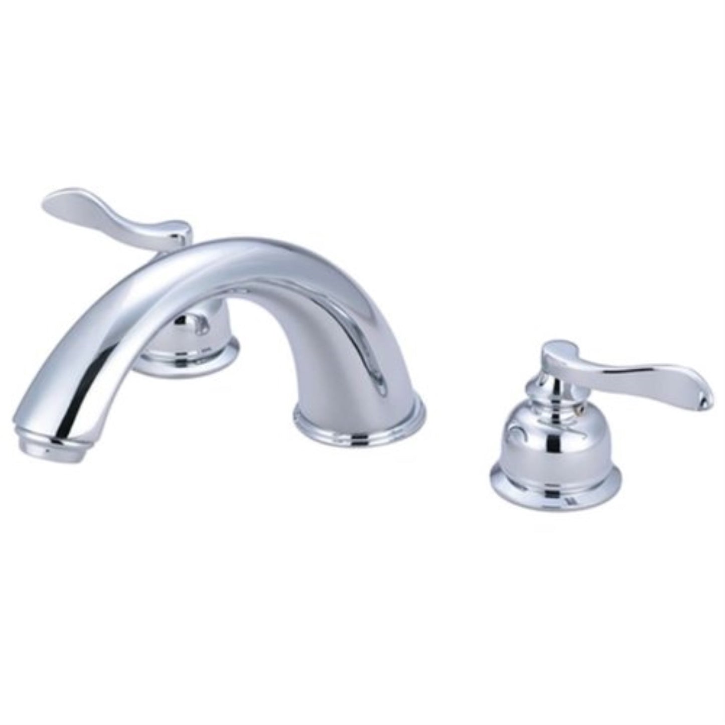 Kingston Brass KB8365NFL NuWave French Grifo de Bañera Romano de Dos Manijas, Bronce Aceitado