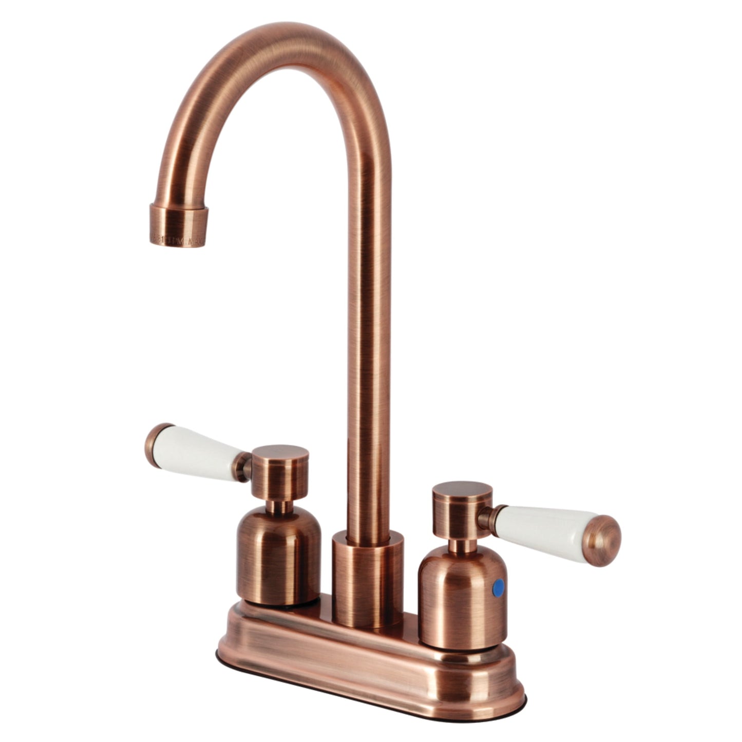Kingston Brass KB849DPLAC Paris Two-Handle 2-Hole Deck Mount Bar Faucet in Antique Copper