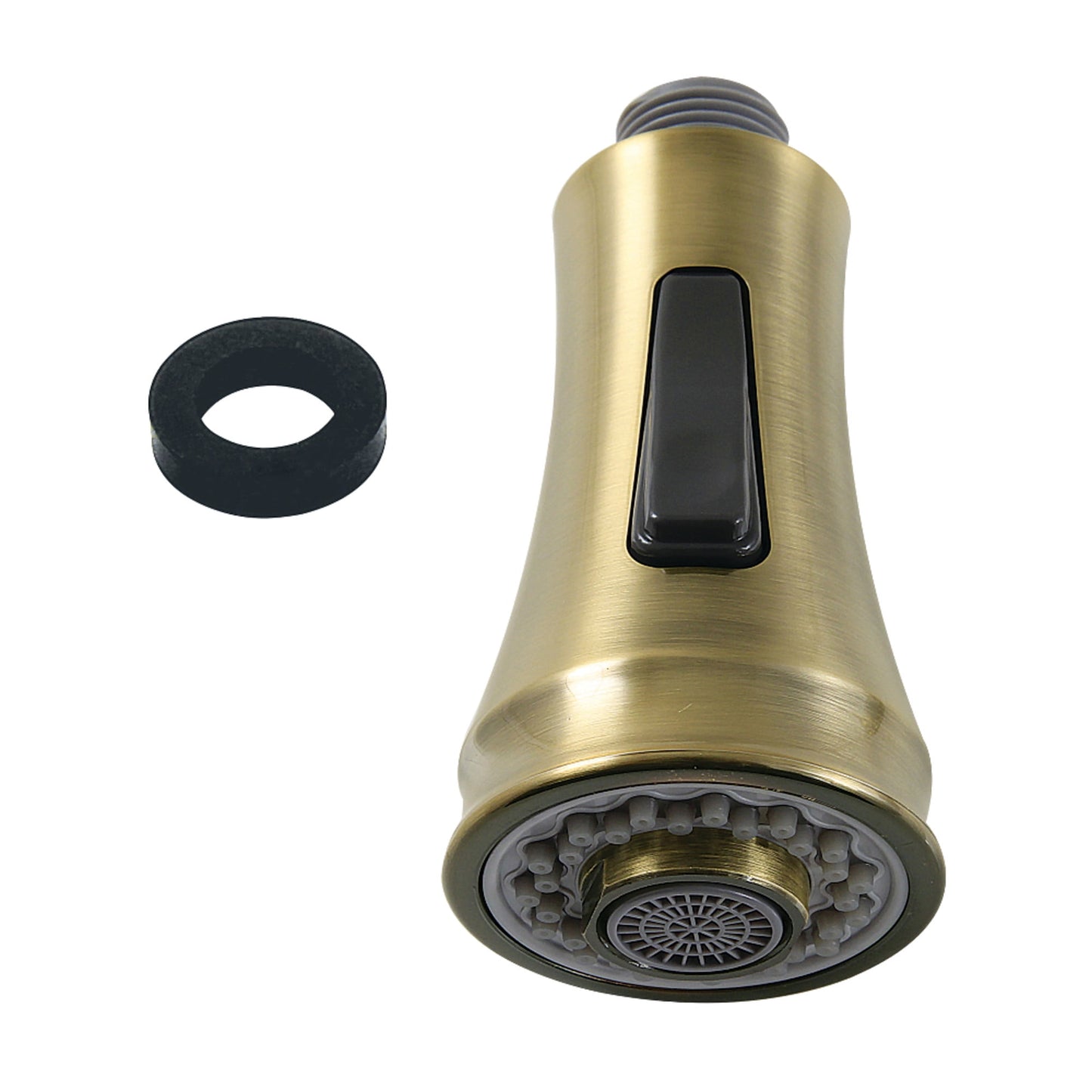 Kingston Brass KDH8813 Gourmet Scape 2-Function Pull-Down Kitchen Faucet Sprayer Head, Antique Brass