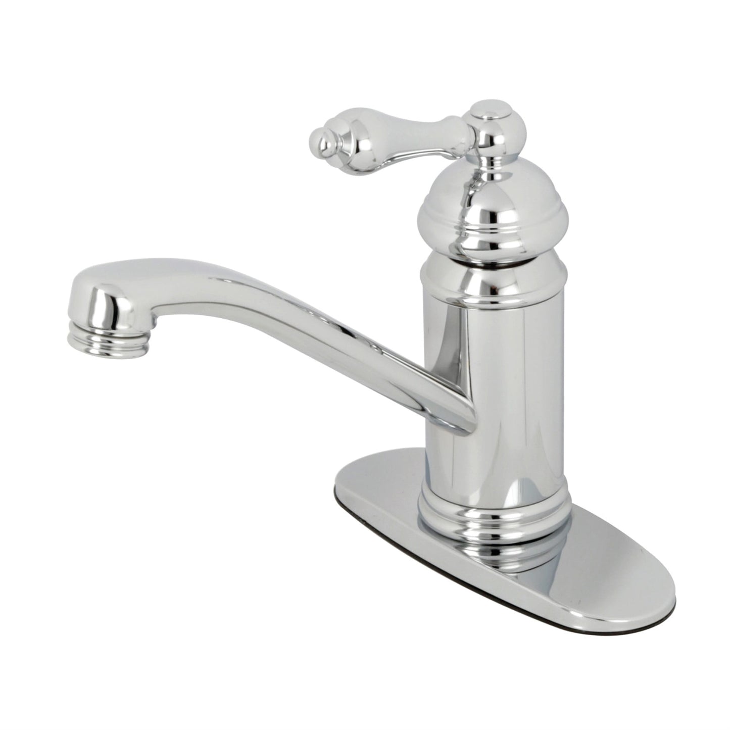 Kingston Brass KS3401AL Vintage Single-Handle Bathroom Faucet with Push Pop-Up, Polished Chrome