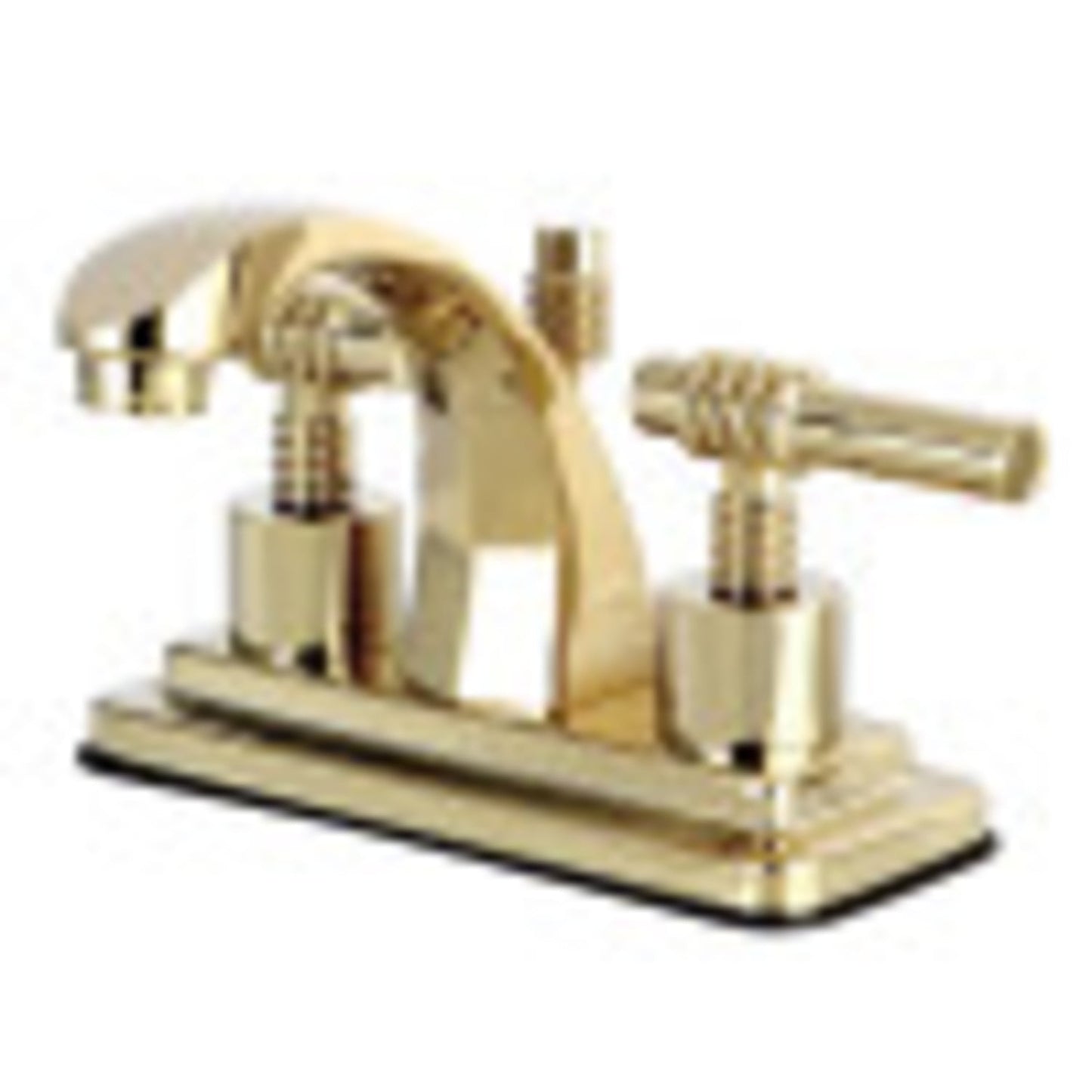 Kingston Brass Milano Two Handle 4" Centerset Lavatory Faucet with Brass Pop-up