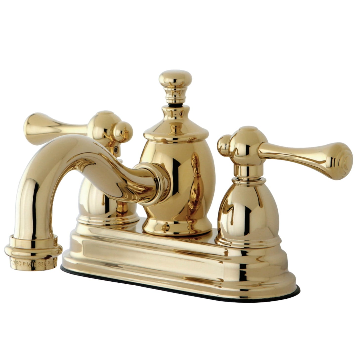 Kingston Brass KS7108BL 4 in. Centerset Bathroom Faucet, Brushed Nickel