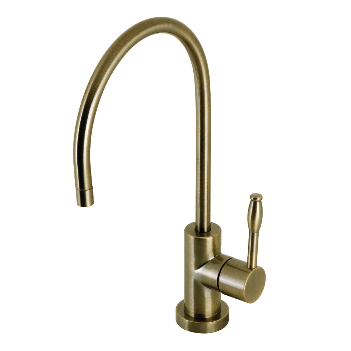 Kingston Brass KS8193NKL Nustudio Single-Handle Cold Water Filtration Faucet, Antique Brass
