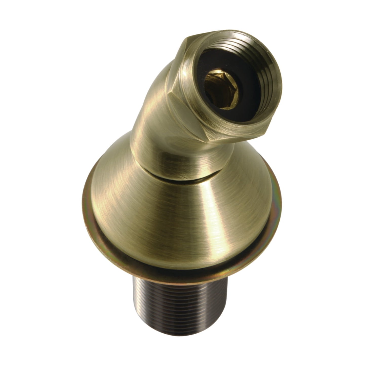Kingston Brass KSHK58 Soporte de Ducha de Mano Montado en Cubierta para Grifo de Bañera Romana, NÃquel Cepillado