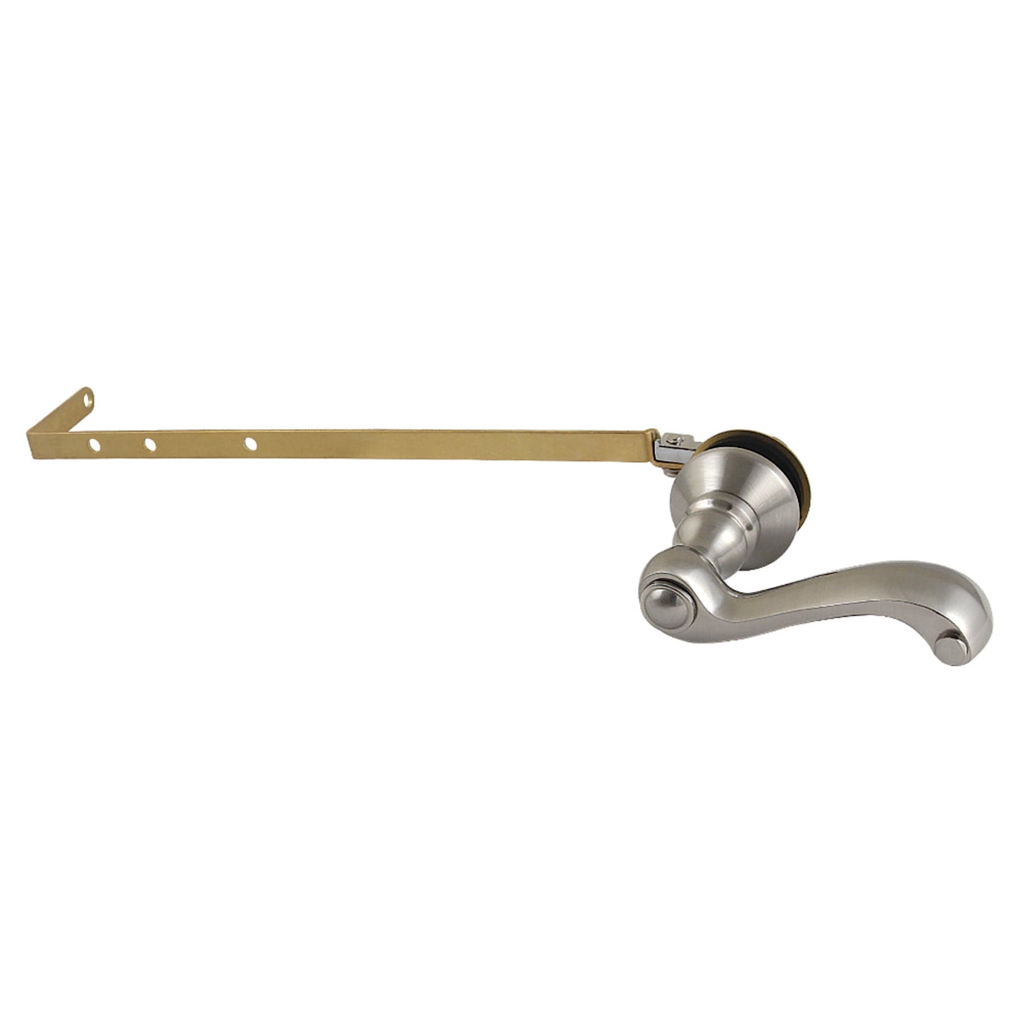 Kingston Brass KTFLD58 French Country Universal Front or Side Mount Toilet Tank Lever in Brushed Nickel