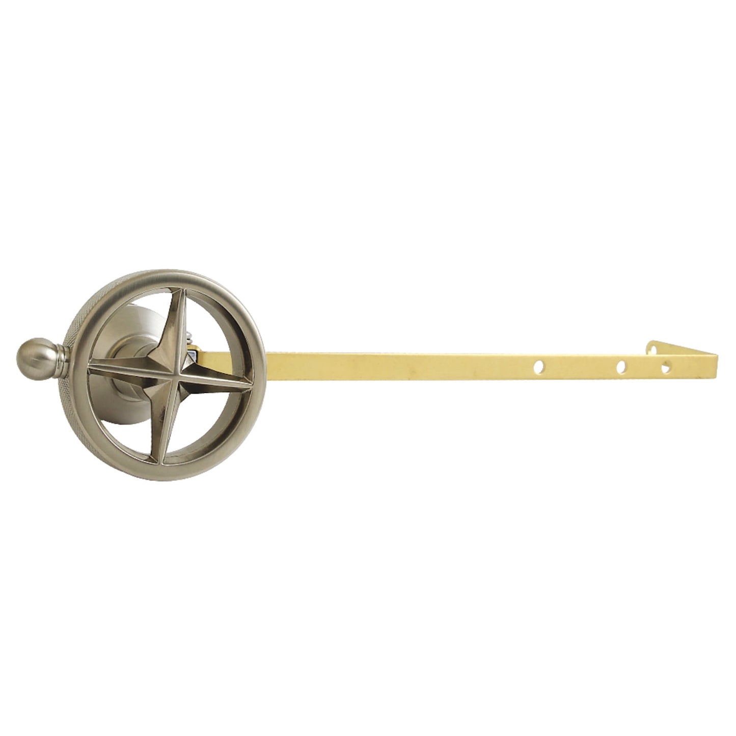 Kingston Brass KTRNKD8 Levante Universal Front or Side Mount Toilet Tank Lever with Knurled Handle in Brushed Nickel