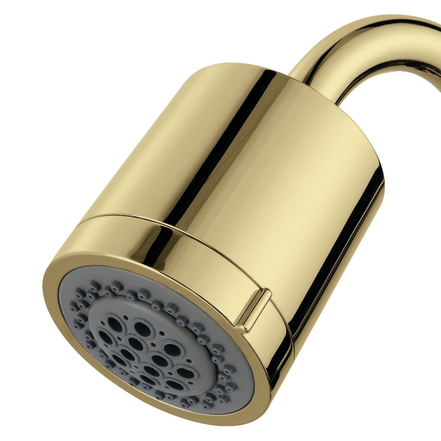 Kingston Brass KX8612 Vilbosch 3-3/16 Inch Round 2-Function ABS Shower Head in Polished Brass