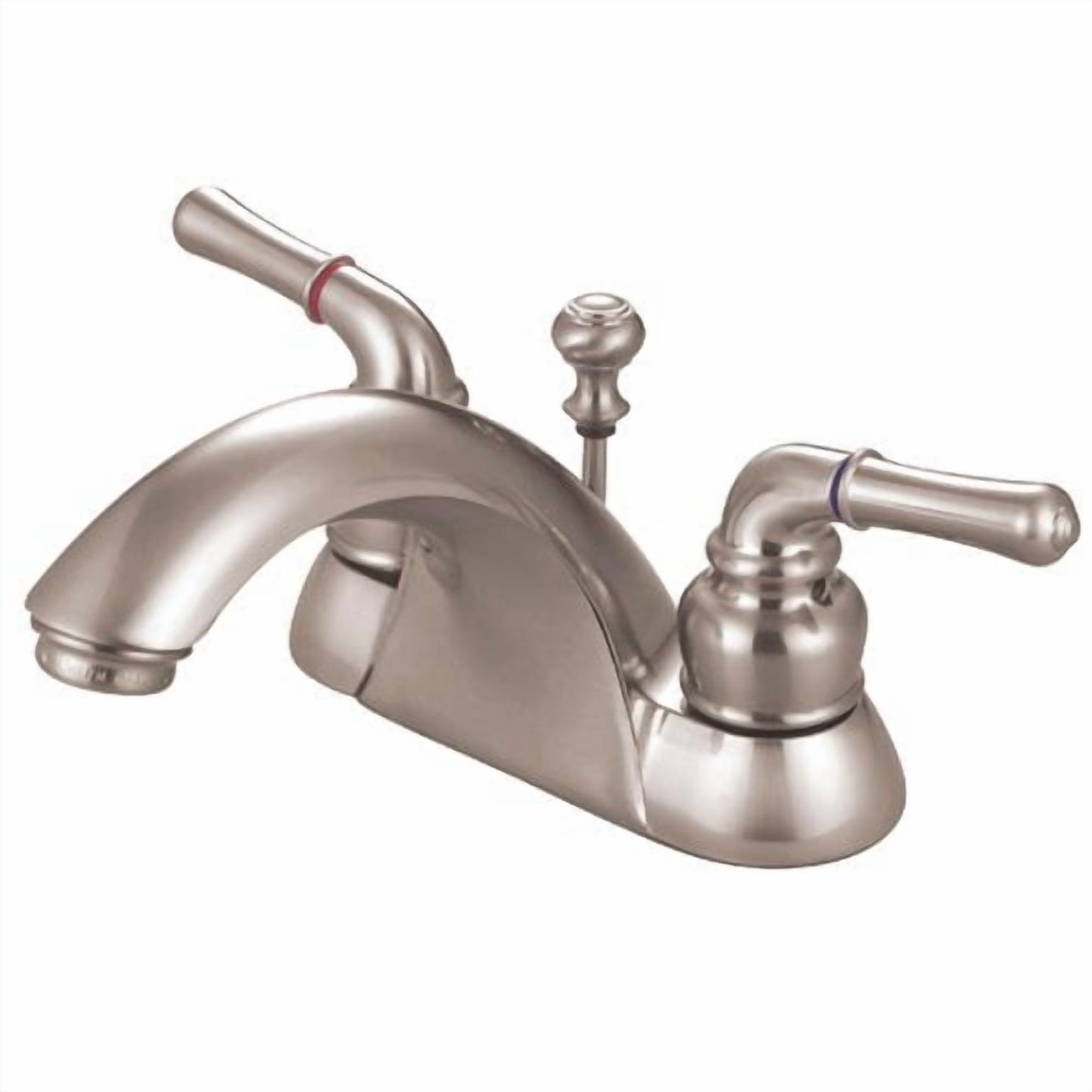 Kingston Brass Naples Centerset Bathroom Sink Faucet with Matching Pop-Up Drain