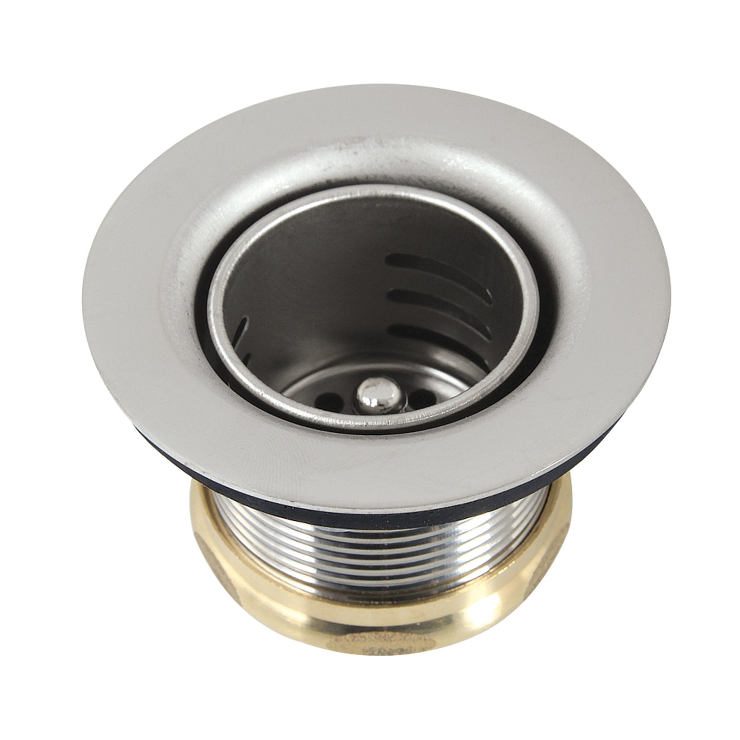 Kingston Brass K451BPN Portland Stainless Steel Bar Sink Basket Strainer in Polished Nickel