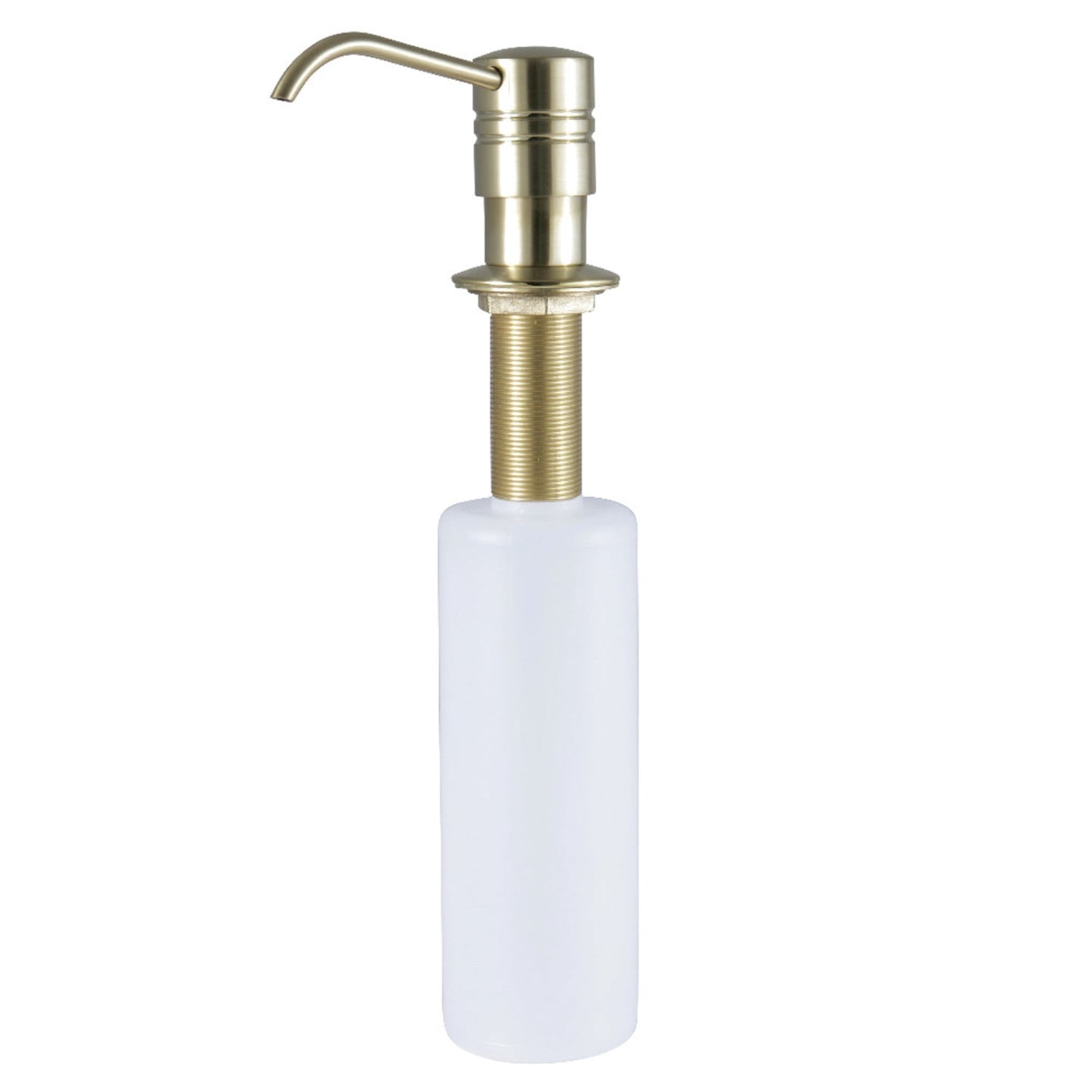 Kingston Brass SD2617 Brushed Brass Straight Nozzle Metal Soap Dispenser