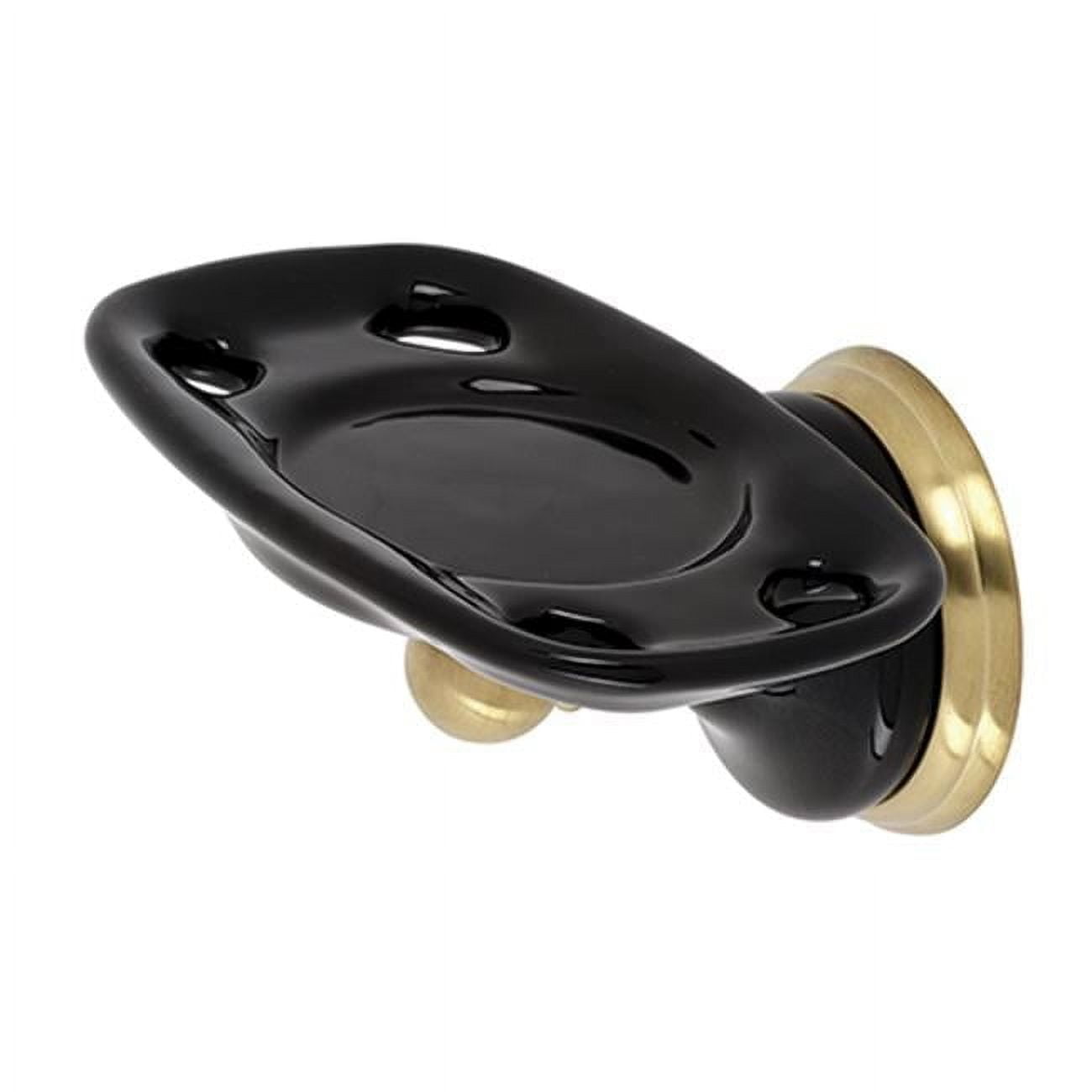 Kingston Brass BA9116BB Water Onyx Toothbrush & Tumbler Holder, Brushed Brass