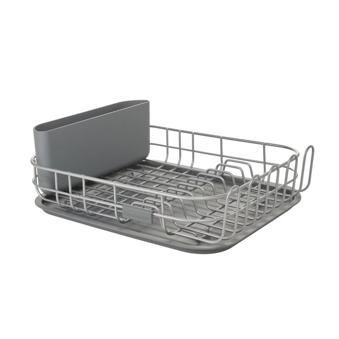 KitchenAid Low Profile Metal Stacking Dish Drying Rack, Charcoal Gray