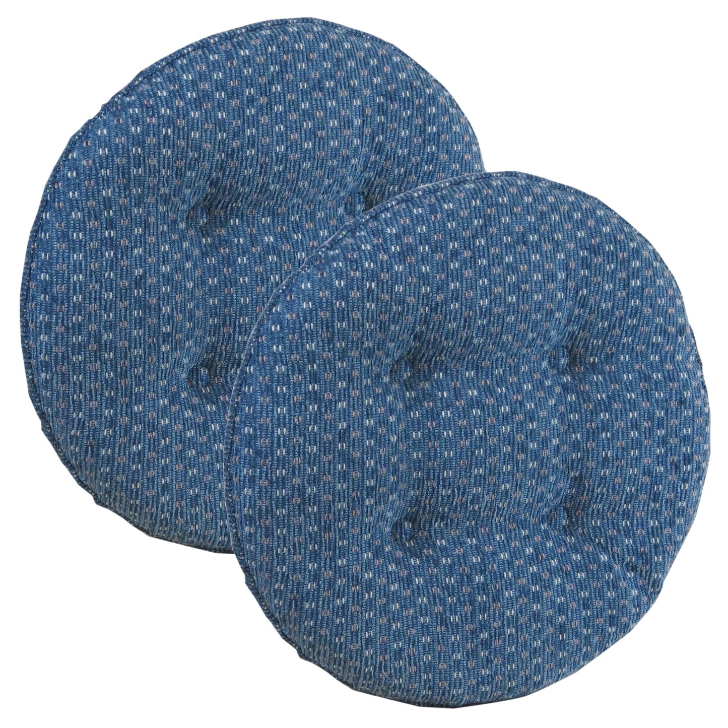 Klear Vu Gripper Raindrops 14" x 14" Tufted Bar Stool Cushion - Set of 2