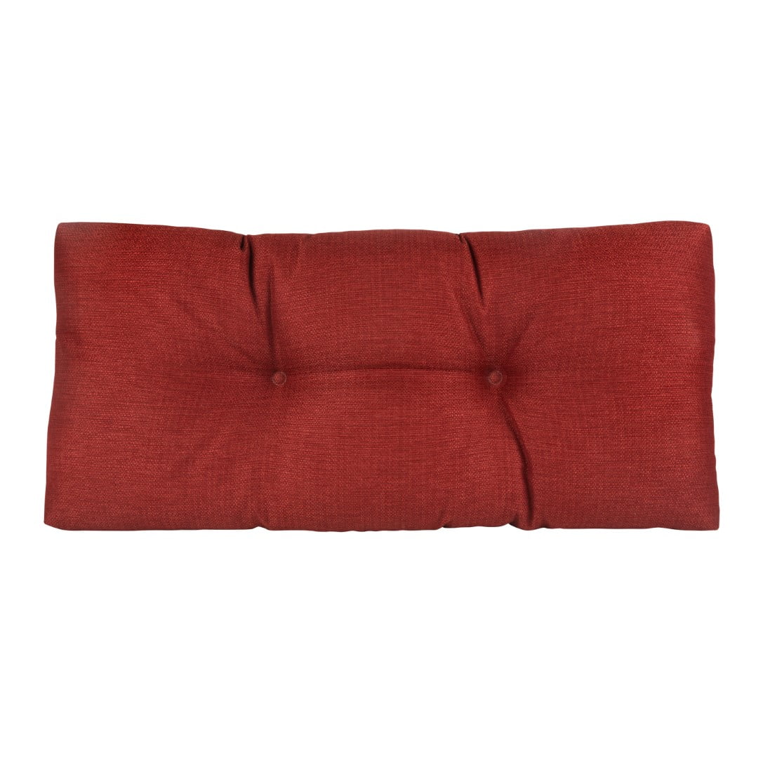 Klear Vu The Gripper Non-Slip Tufted Omega Universal Bench Cushion, 30" x 14 x 3" Flame