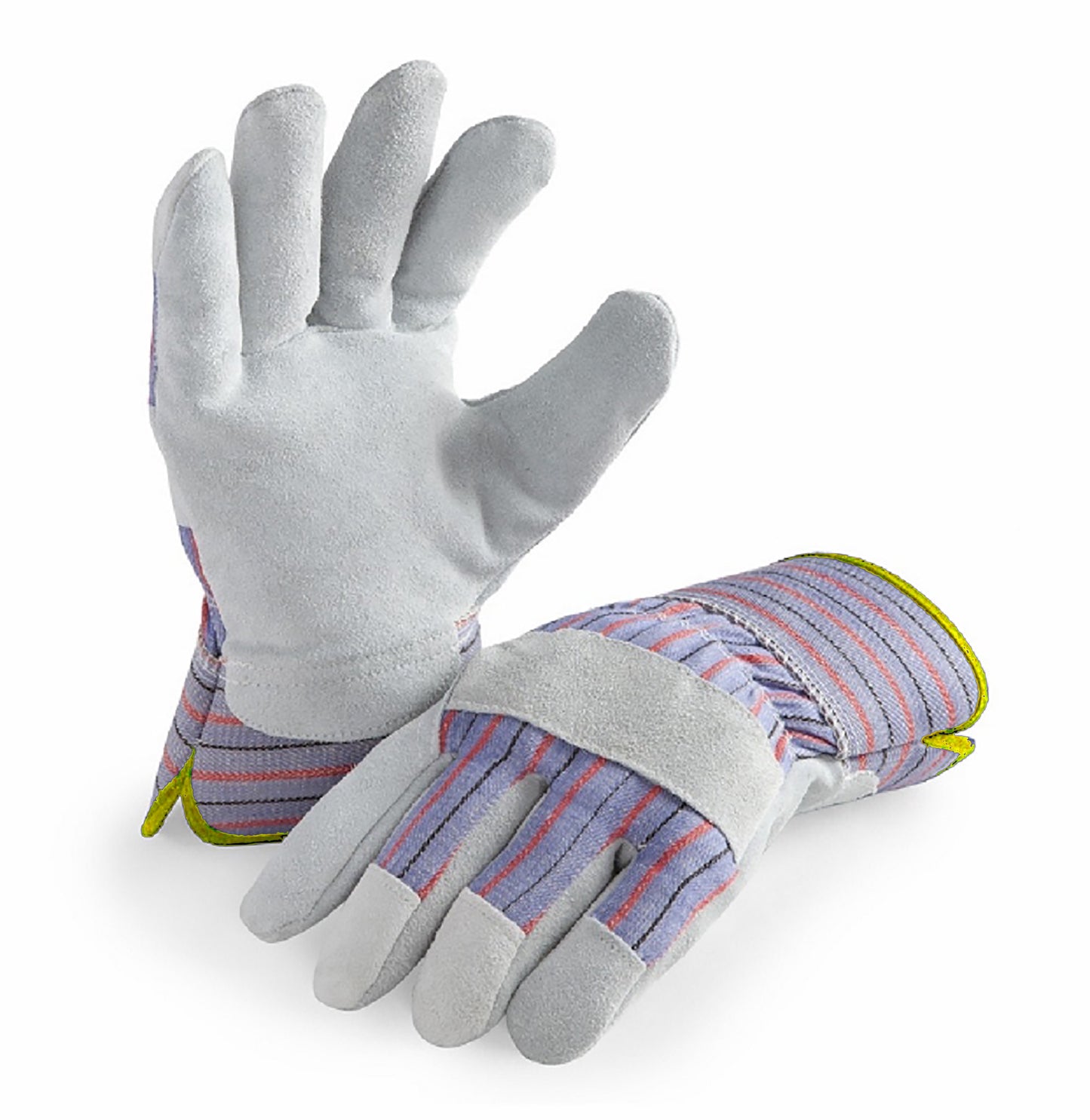 LP4300-2XL-6PK, Leather Palm Work Gloves, Safety Cuff, 6 Pair Value Pack