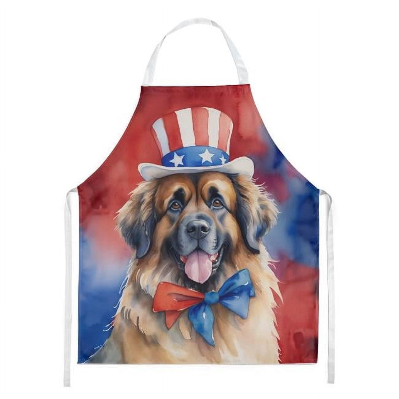Leonberger Patriotic American Apron 27 in x 30 in