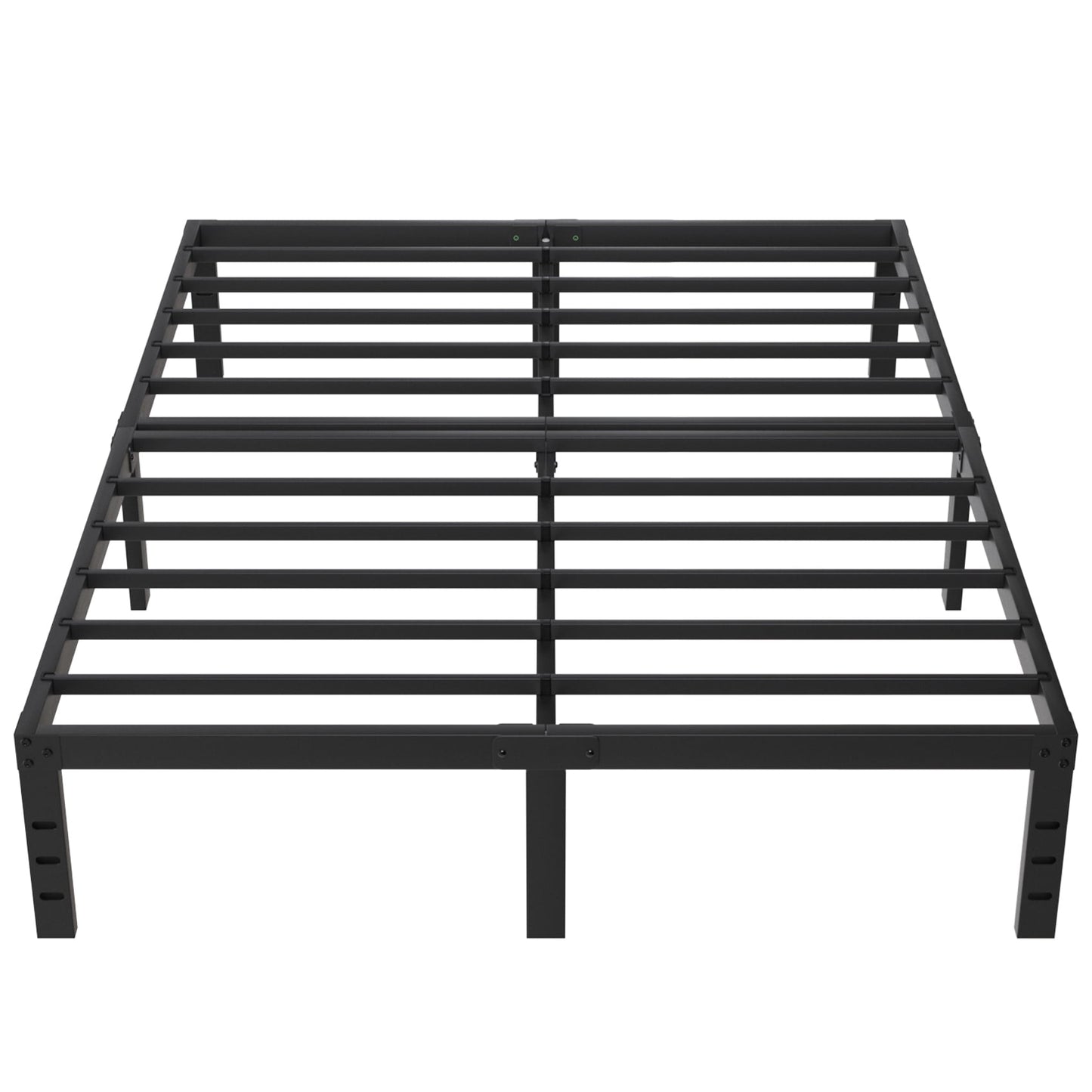 Leumius 14" Queen Bed Frame,Heavy Duty Metal Platform Bed with Storage Space Under Frame,No Box Spring Needed,Black