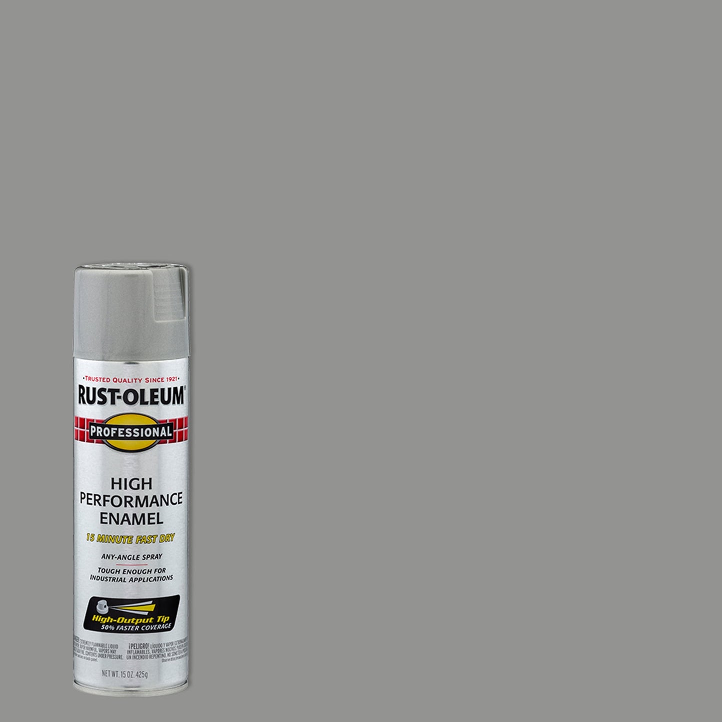 6 Pack, Light Machine Gray, Rust-Oleum Professional High Performance Gloss Enamel Spray Paint-7581838, 15 oz