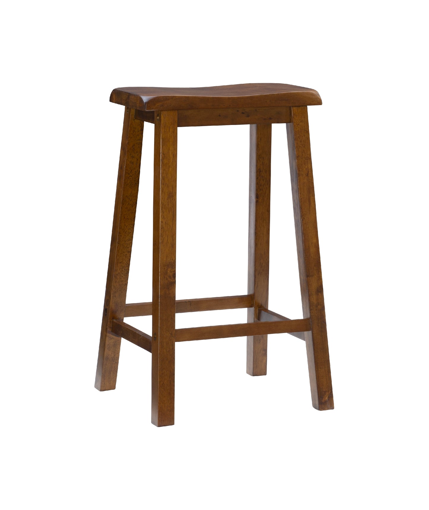 Taburete de Bar sin Respaldo Beamon de 29", Marrón Miel Desgastado