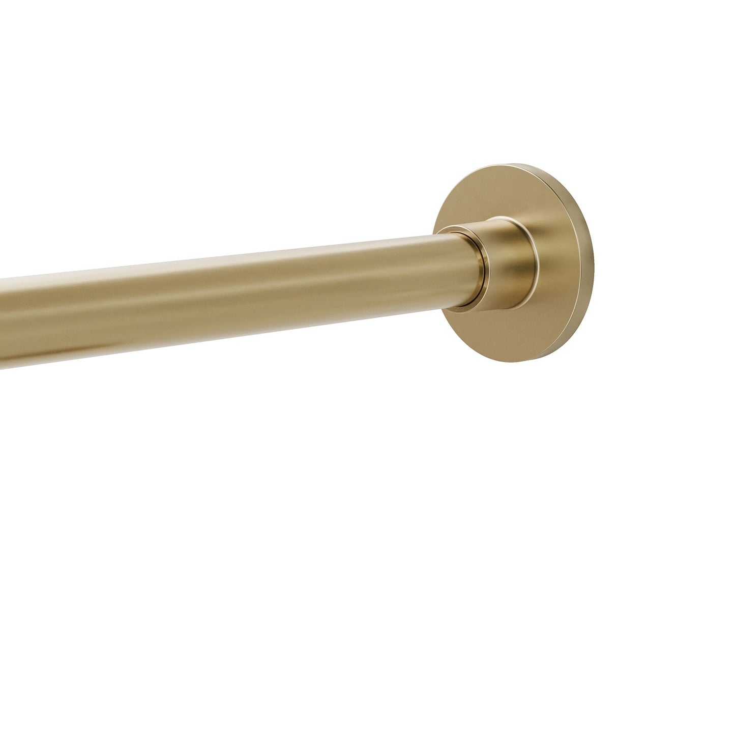 Better Homes & Gardens Rustproof 43†to 72†Adjustable Tension Modern Shower Curtain Rod, Brass