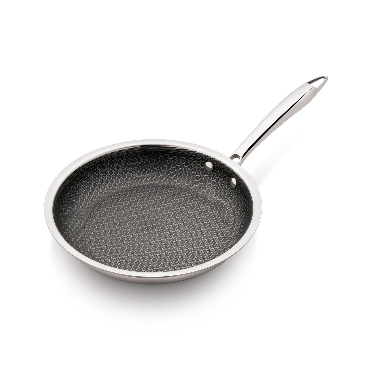 Mainstays 10-inch Tri-Ply Stainless Steel Hybrid Non-Stick Fry Pan with Cool Touch Stainless Steel Handle