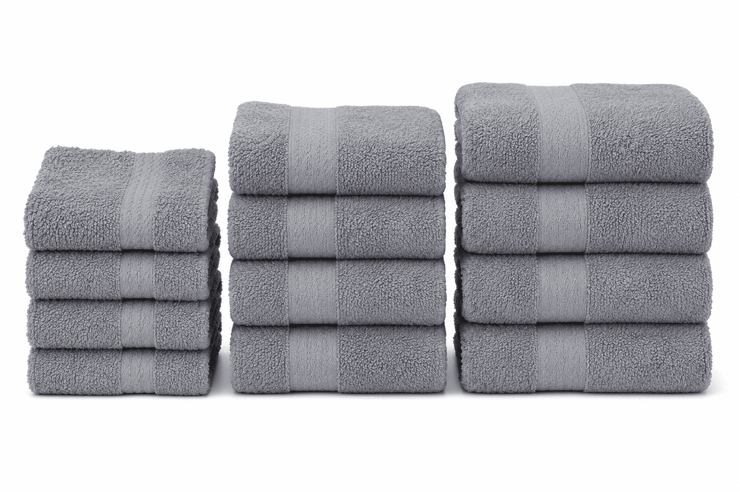 MS Basic Towel 12pk Bundle Grey