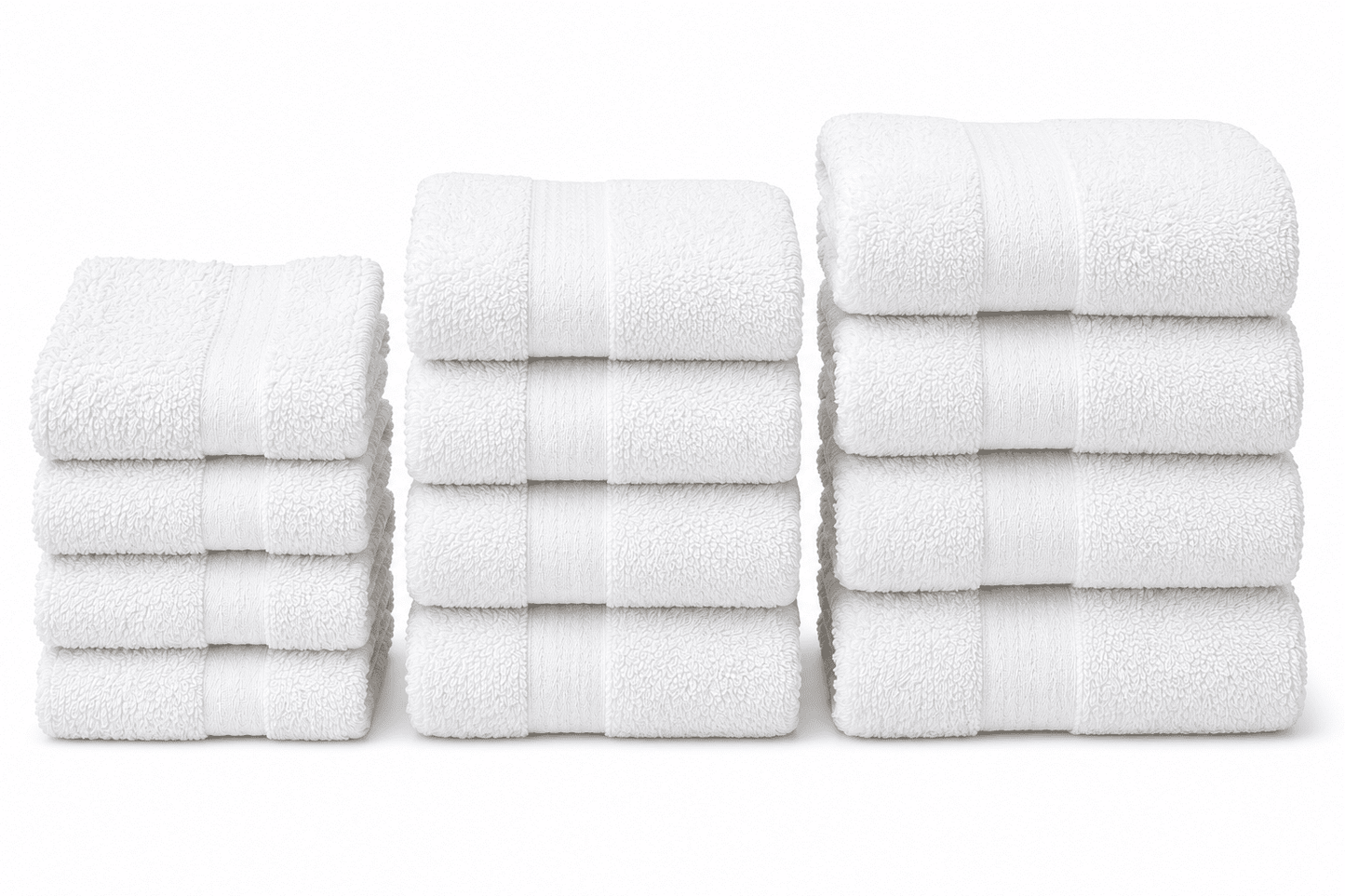 MS Basic Towel 12pk Bundle White