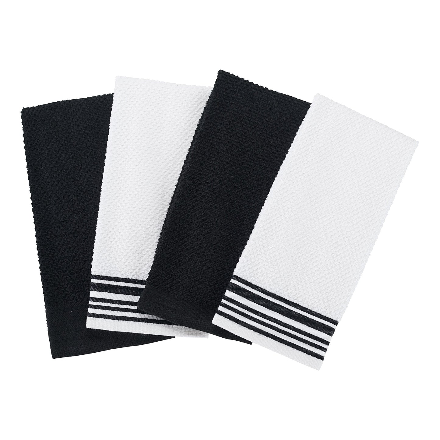 Mainstays 12-Pack 16"x26" Woven Kitchen Towel Set, Grey