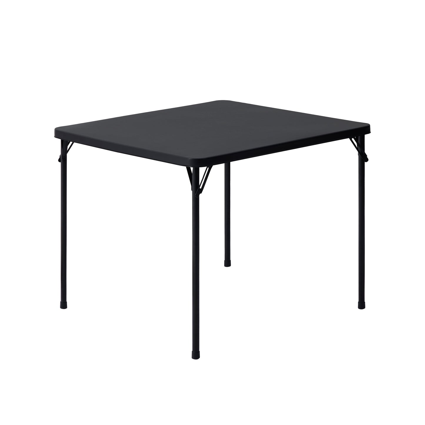 Mainstays 34" Fixed Table Top Folding Legs Card Table, Black