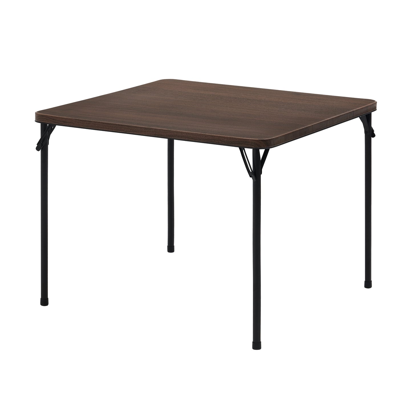 Mainstays 34" Fixed Table Top Folding Legs Card Table, Walnut