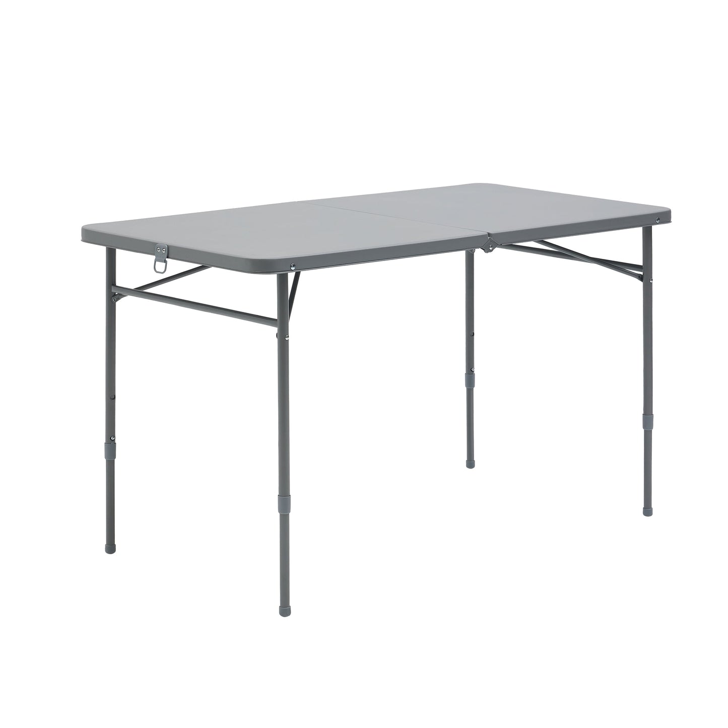 Mainstays 4' Adjustable Height Centerfold Folding Table, Gray