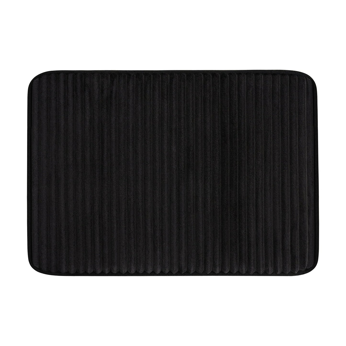 Mainstays Soft Silver 2-Piece Performance Foam 17"x 24" Bath Rug Set