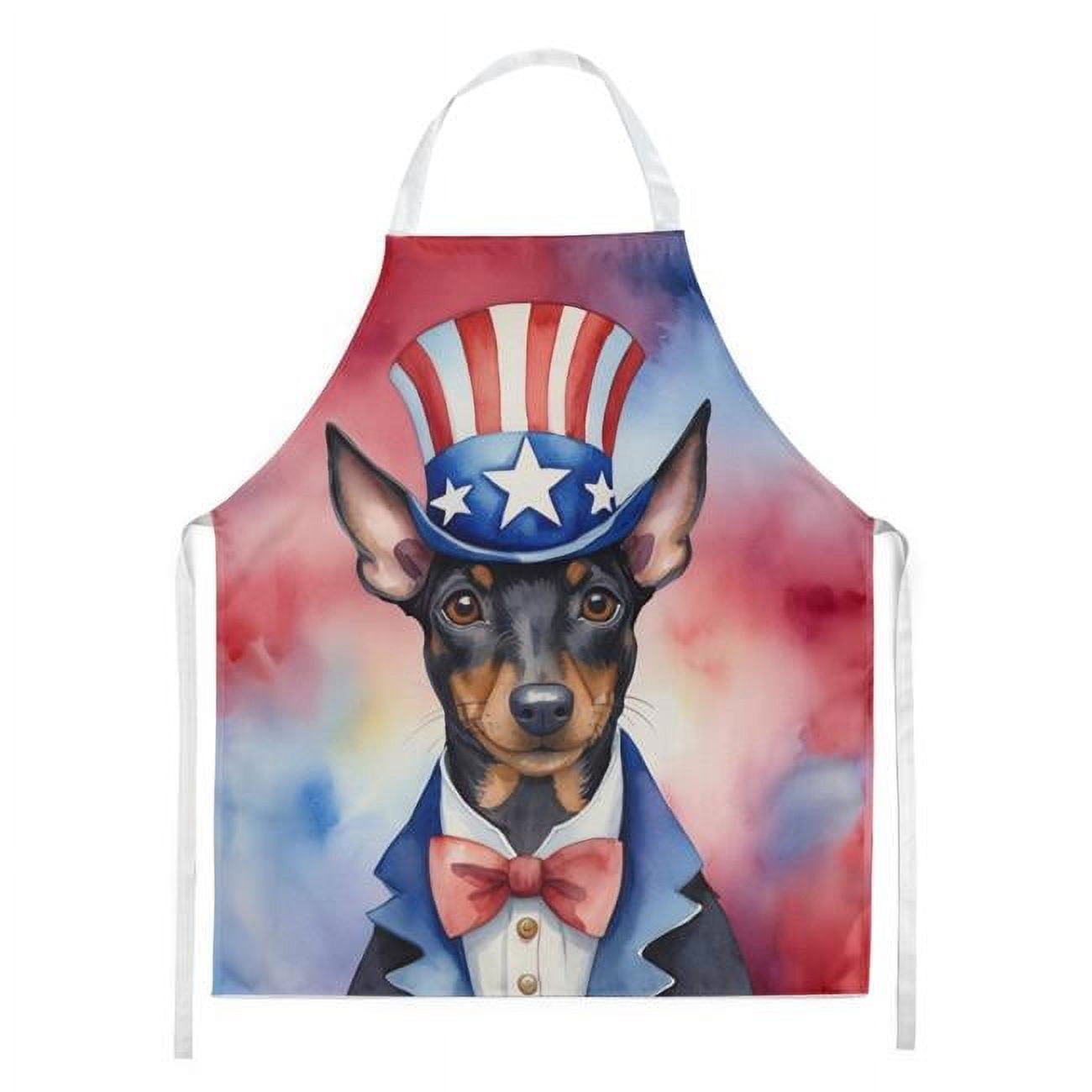 Manchester Terrier Patriotic American Apron 27 in x 30 in