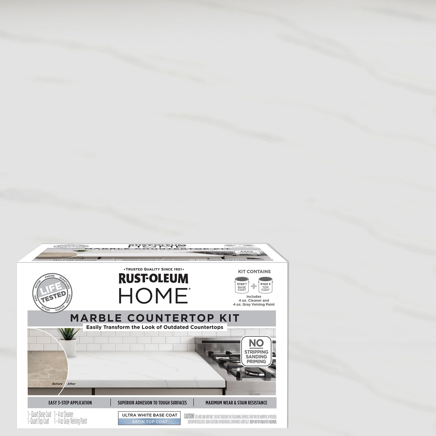 Marble, Rust-Oleum Home Marble Countertop Coating Kit, 1 Pack