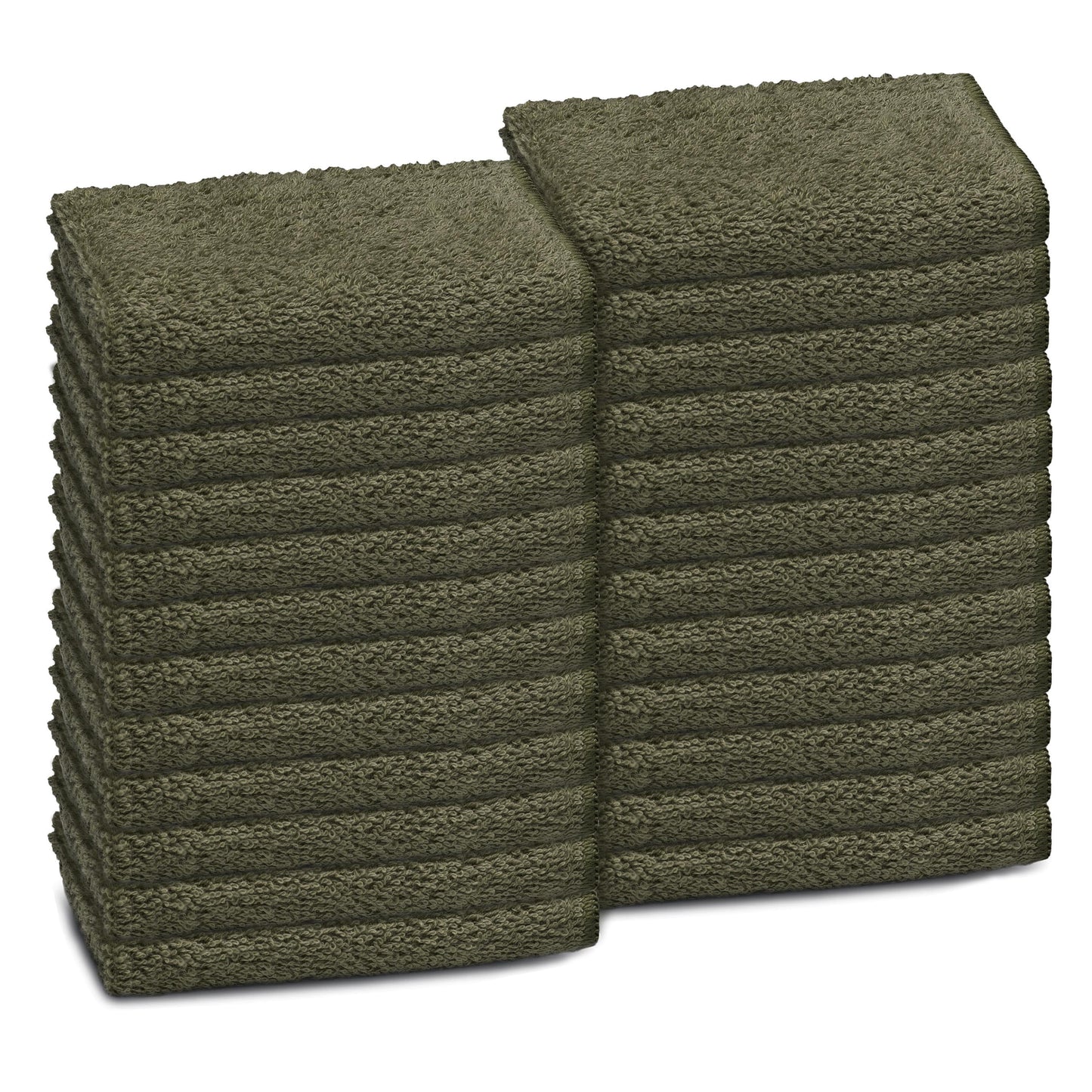 Martex Commercial Basic Khaki 24 Wash Cloth Pack
