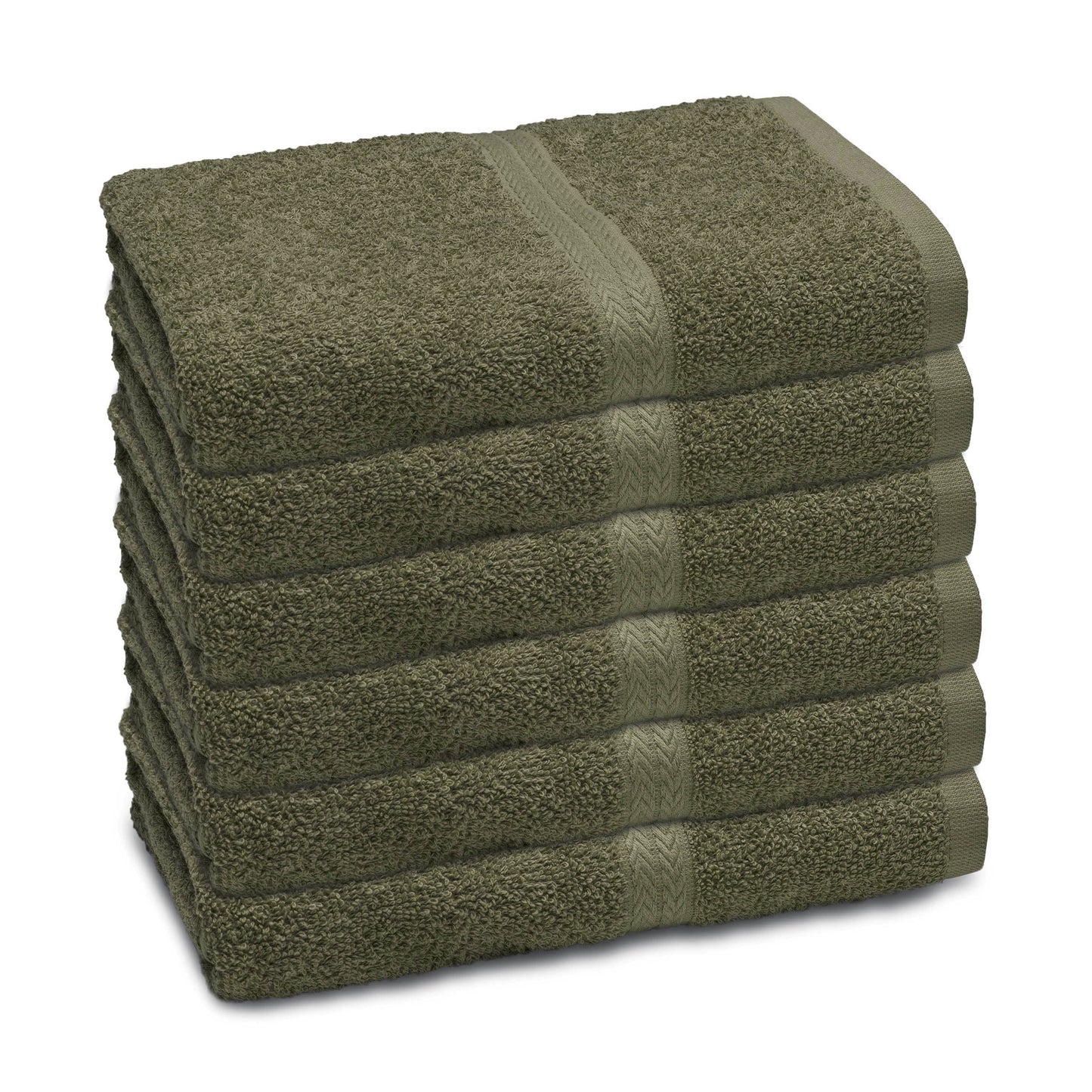 Martex Commercial Basic Brown 6-Pack Bath Towel Set