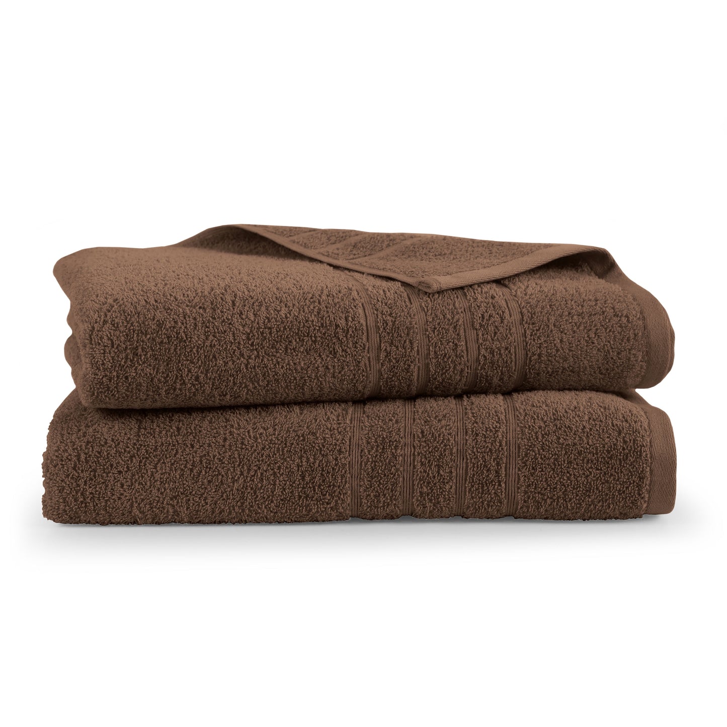 Martex 2-Pack Bath Sheet Set | 100% Cotton Extra Large 33" x 65" Towels | Chocolate
