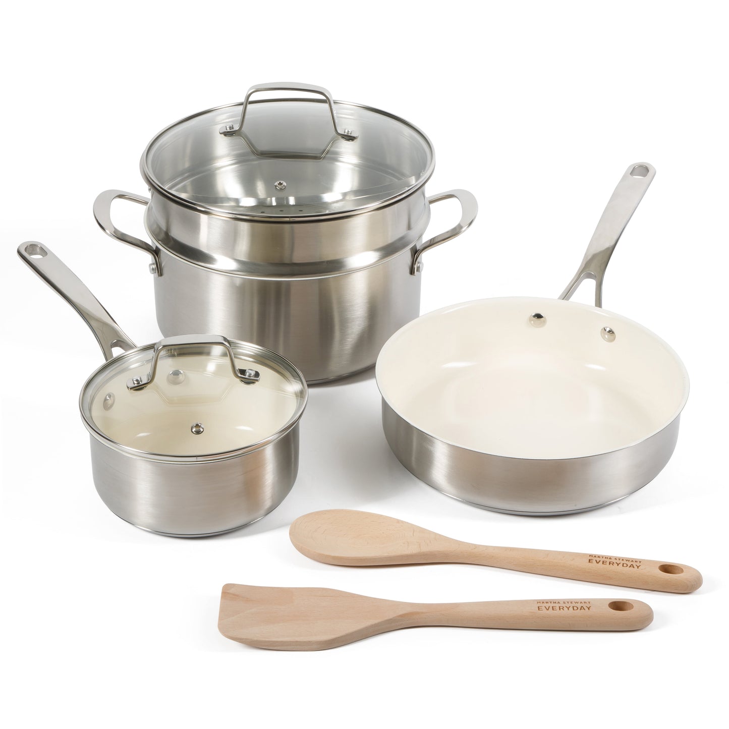 Martha Stewart Everyday 8-Piece Cookware Set With Kitchen Tools