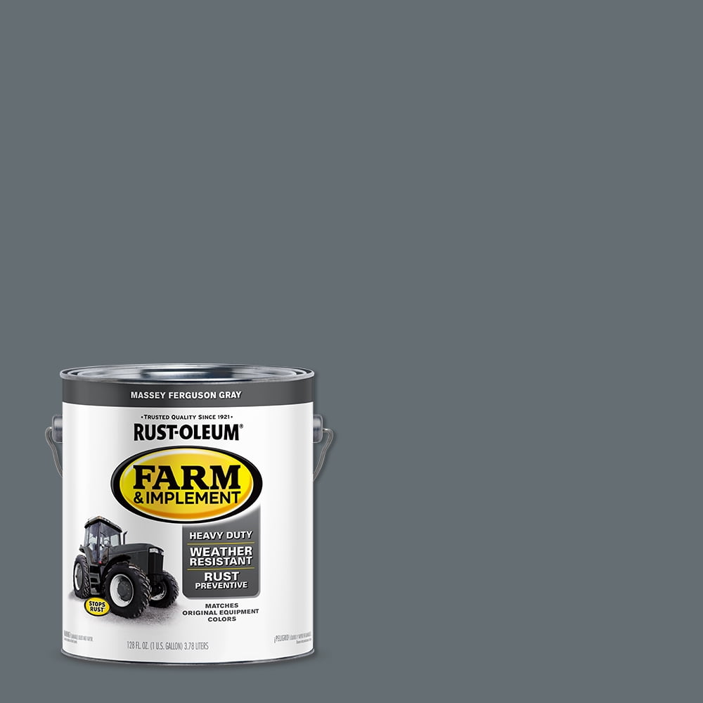 Massey Ferguson Gray , Rust-Oleum Gloss Farm and Implement Paint- Gallon, 1 Pack