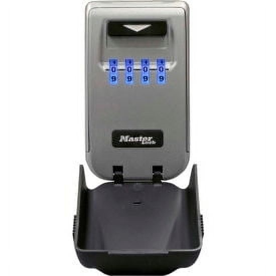 Master Lock 2-7/8 inch Combo Wall Mount Light Up Dial Lock Box with Metal Construction