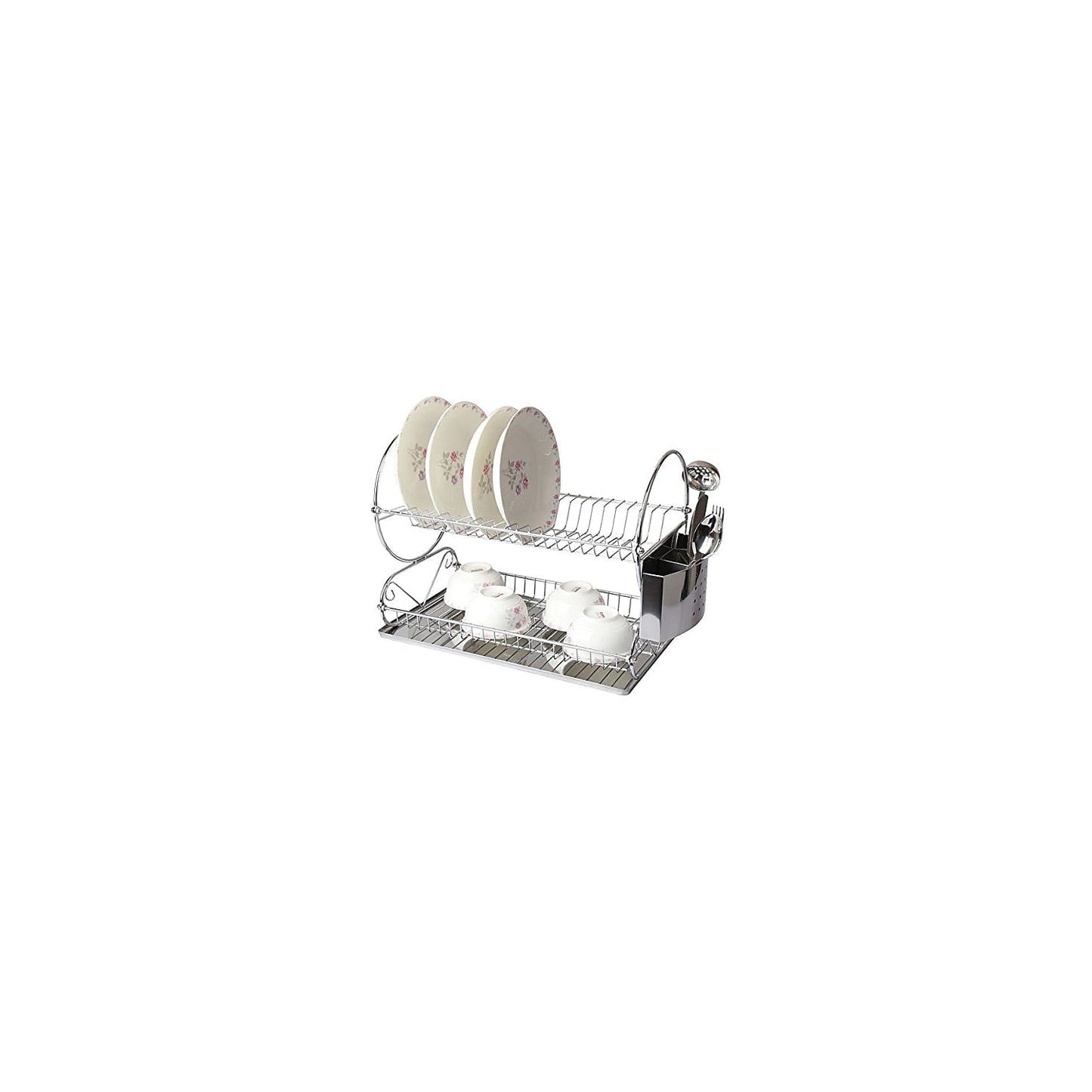 Mega Chef Chrome Stainless Steel 22-inch 2-shelf Dish Rack