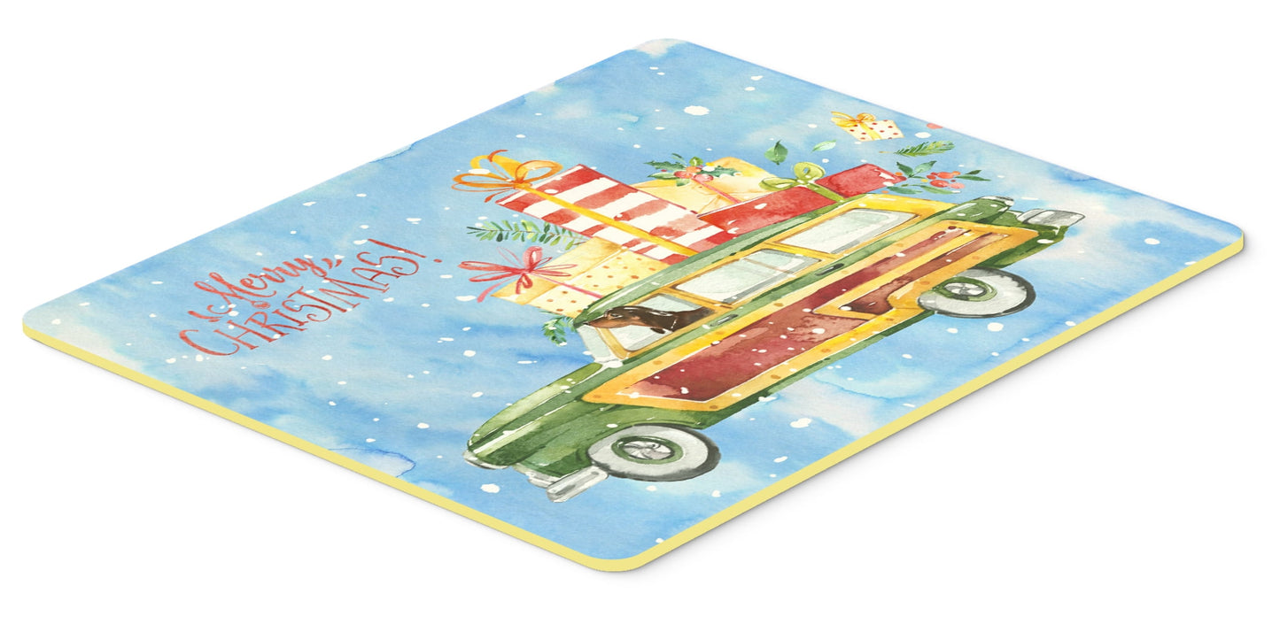 Merry Christmas Dachshund Kitchen or Bath Mat 24x36
