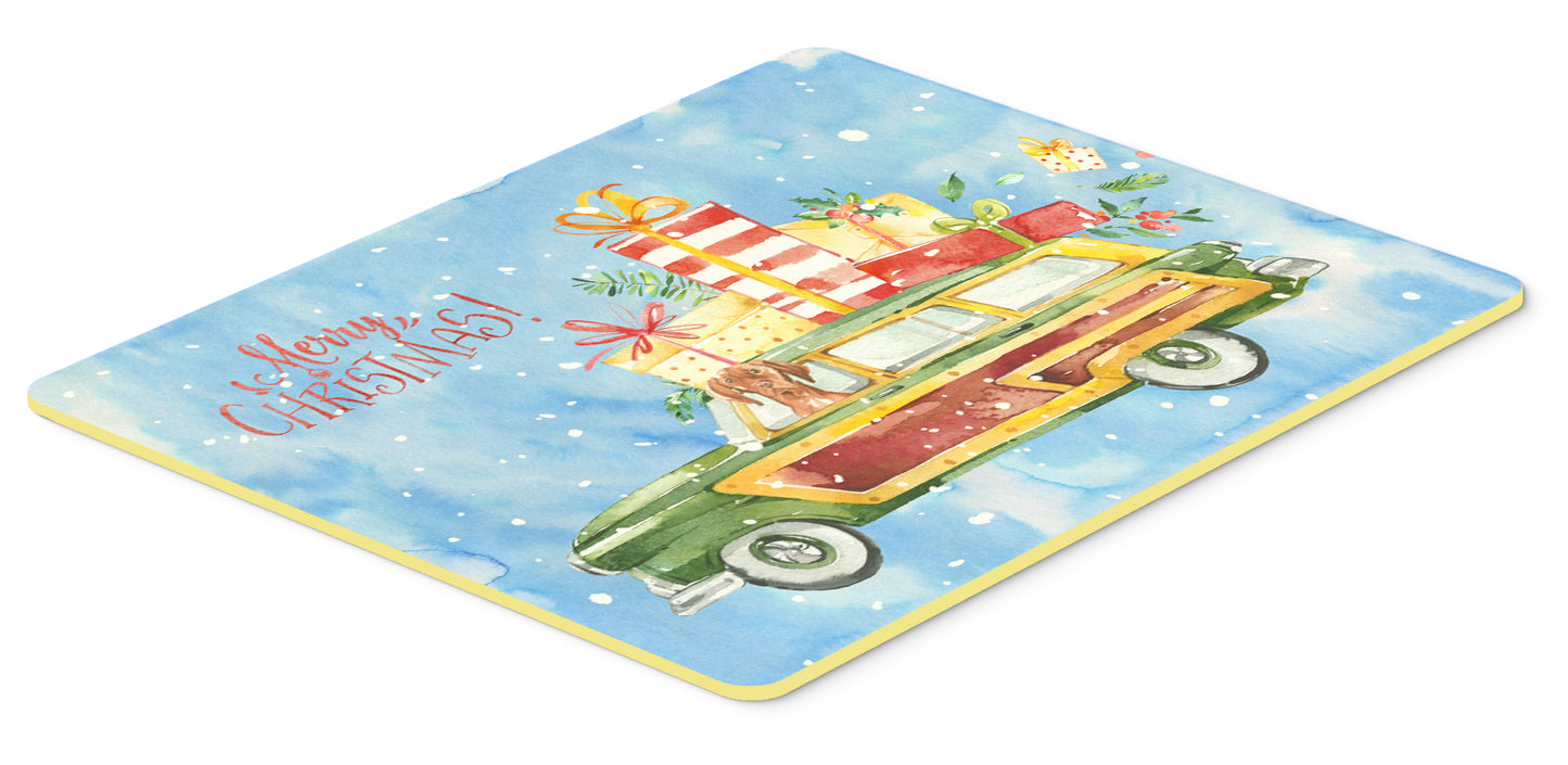 Merry Christmas Vizsla Kitchen or Bath Mat 24x36
