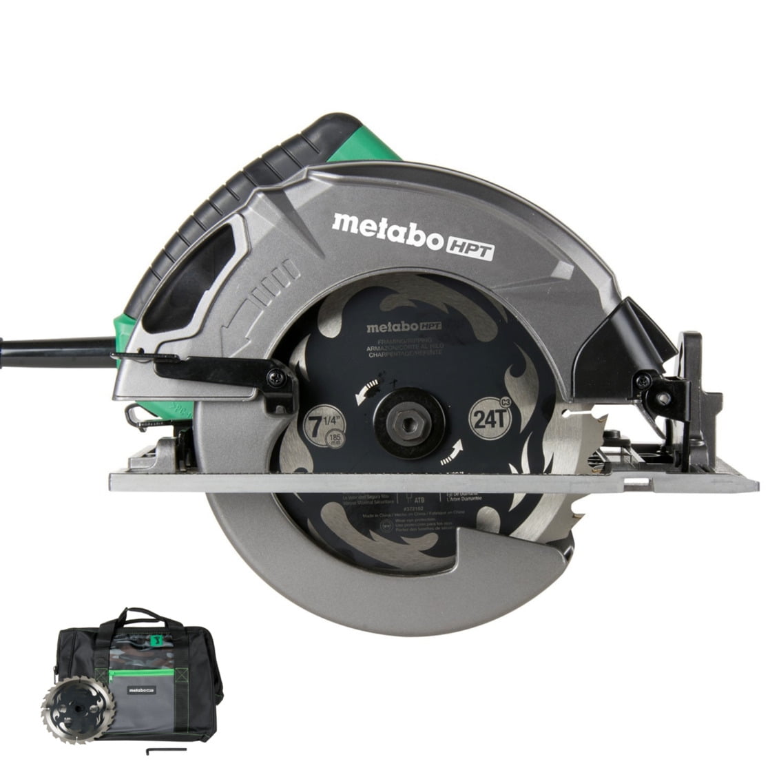 Metabo HPT 7-1/4-In Circular Saw Kit, 15-Amp, C7SB3