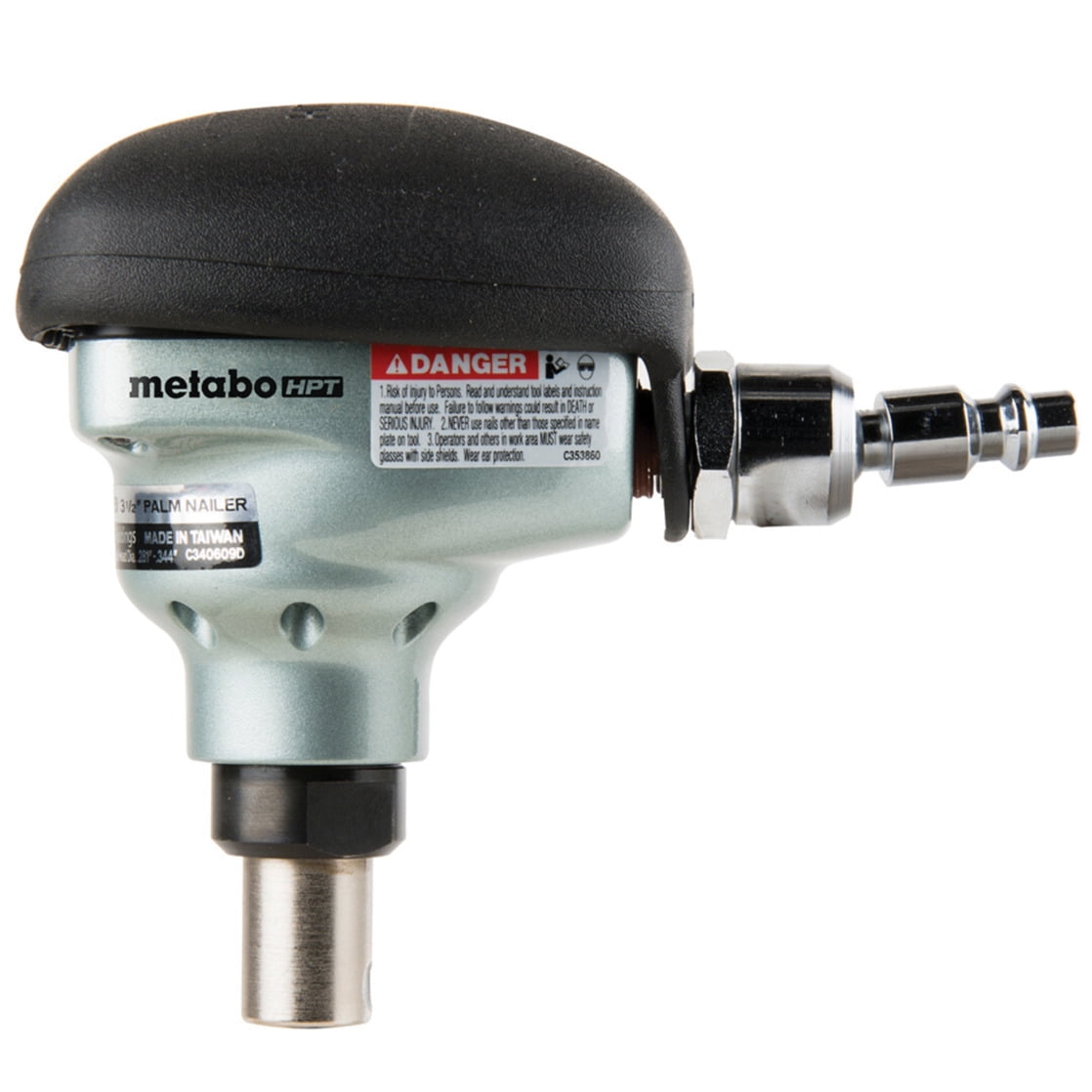 Metabo HPT Pneumatic Palm Nailer, 2-1/2-In-3-1/2-In, NH90AB