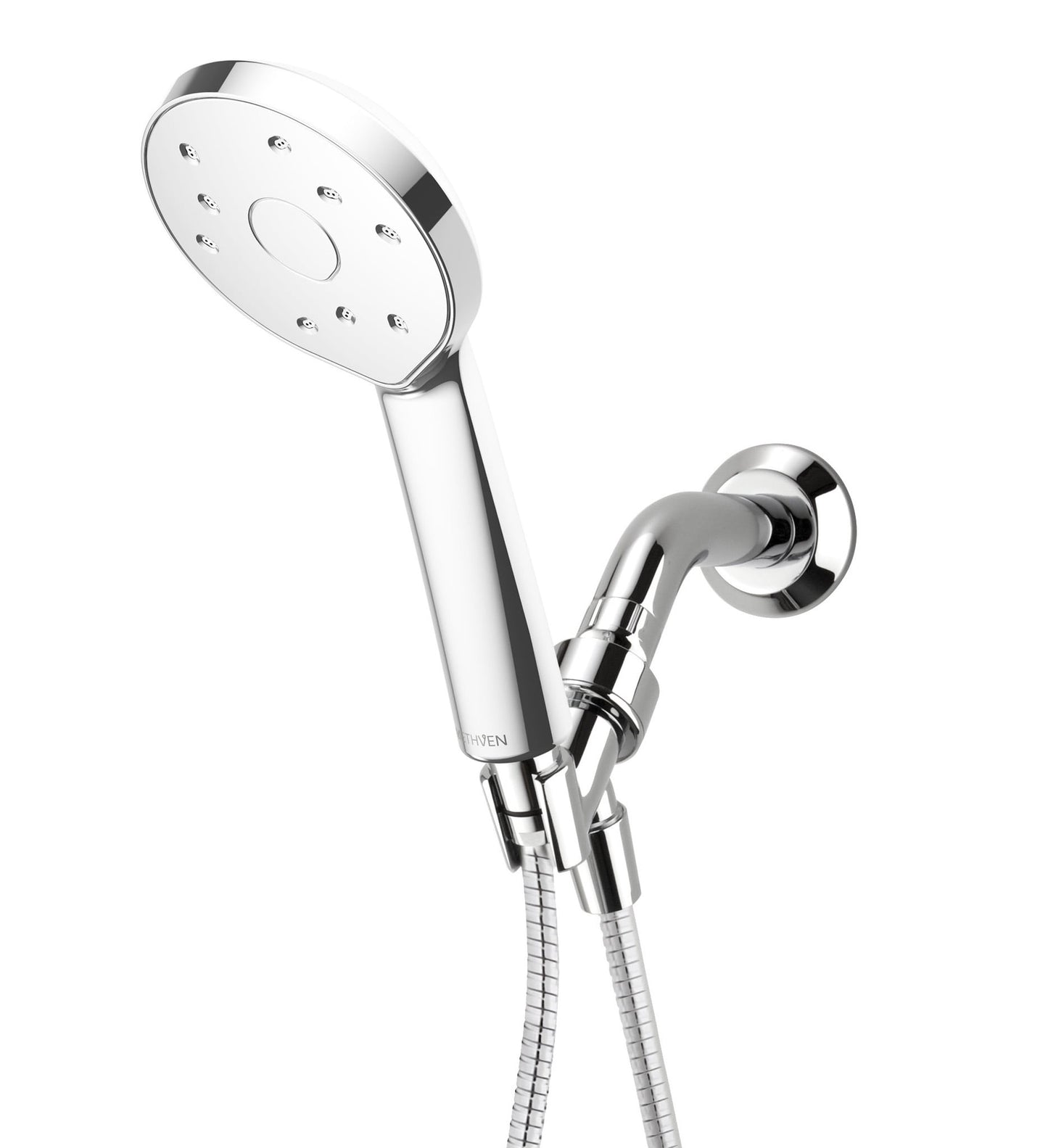 Methven Kiri Low Flow 40% Less Water Handheld Shower Head 1.5 GPM Water Saving Satinjet Patented Technology, with Hose and Adjustable Shower Arm Mount
