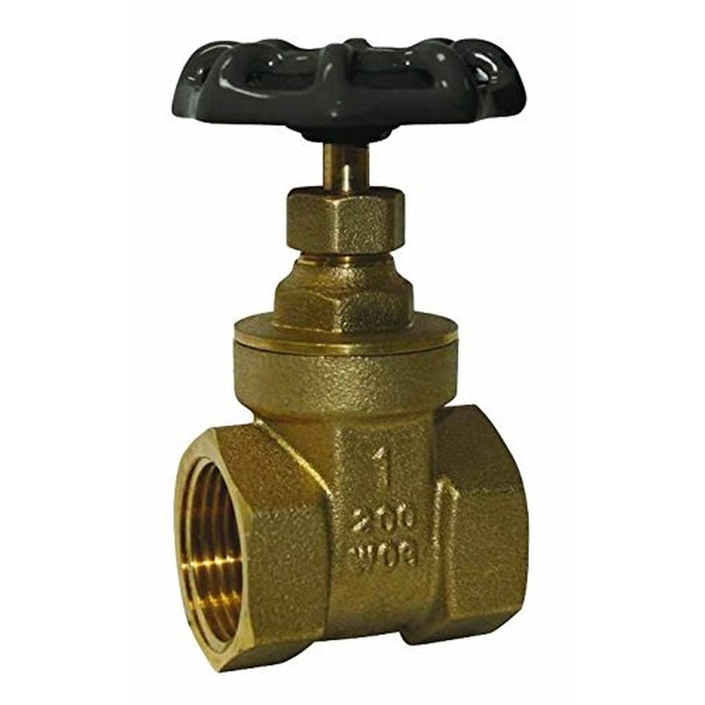 Midline Valve 205T114-NL IPS Threaded Brass Gate Valve, 1-1/4", Lead Free