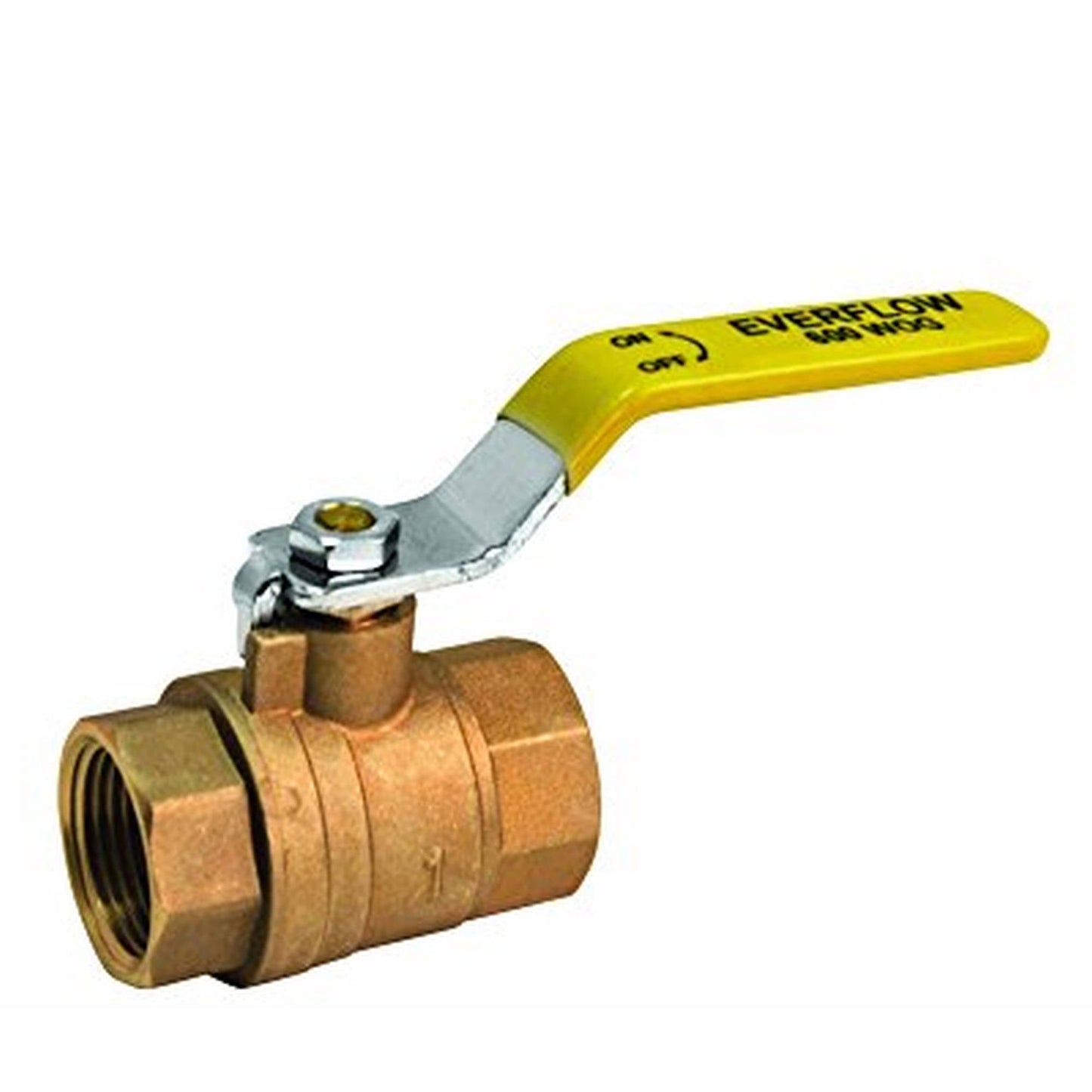 Midline Valve 600T114-NL Lead Free Full Port Forged Brass Ball Valve with Female Threaded IPS Connections, 1-1/4"